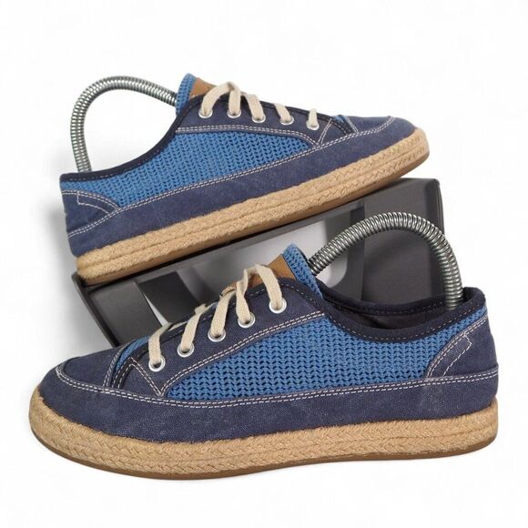 Clarks Collection Azella Prosper Espadrille Casual Sneakers Blue 13291 Women's 7 - Picture 1 of 11